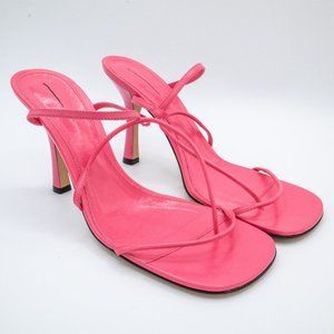 Bottega Veneta Barely There pink leather sandals